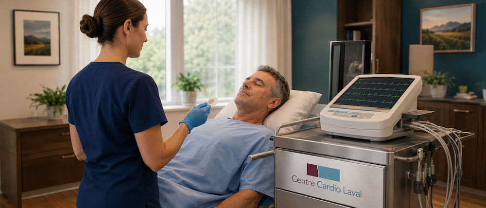 ecg au repos cardio laval