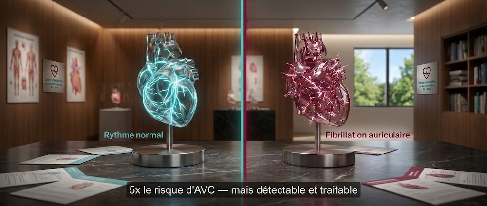 Alerte cardiaque montre intelligente 