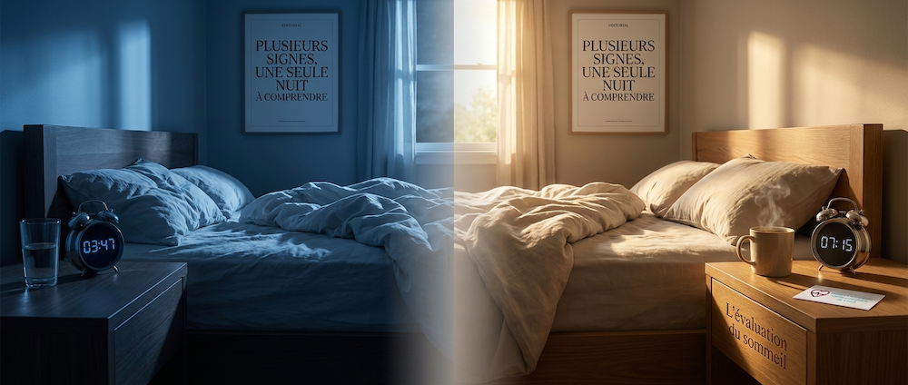 Signes d'apnée du sommeil — réveil nocturne et fatigue matinale qui méritent un dépistage