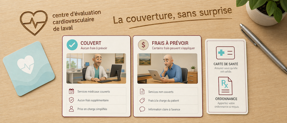 Couverture RAMQ des examens cardiaques en clinique privée : services couverts et frais à prévoir