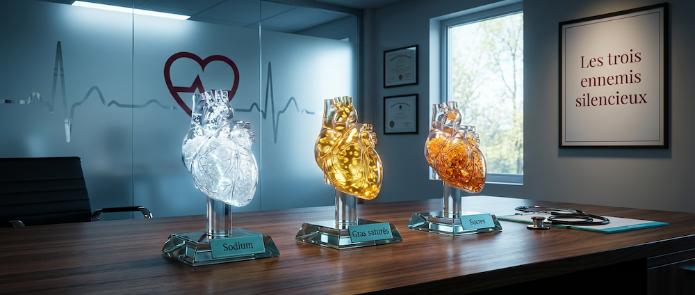 Réduire de 10 % les aliments avec la loupe diminue de 20 % le risque cardiovasculaire