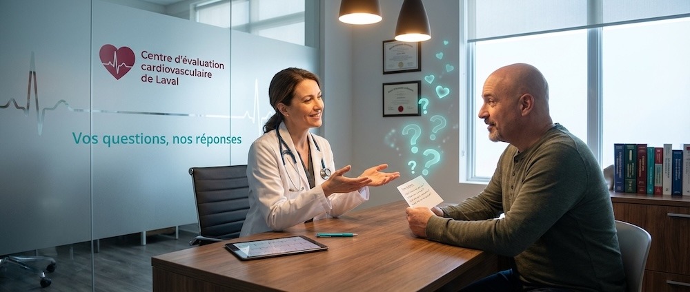 Consultation au Centre Cardio Laval sur la santé du cœur