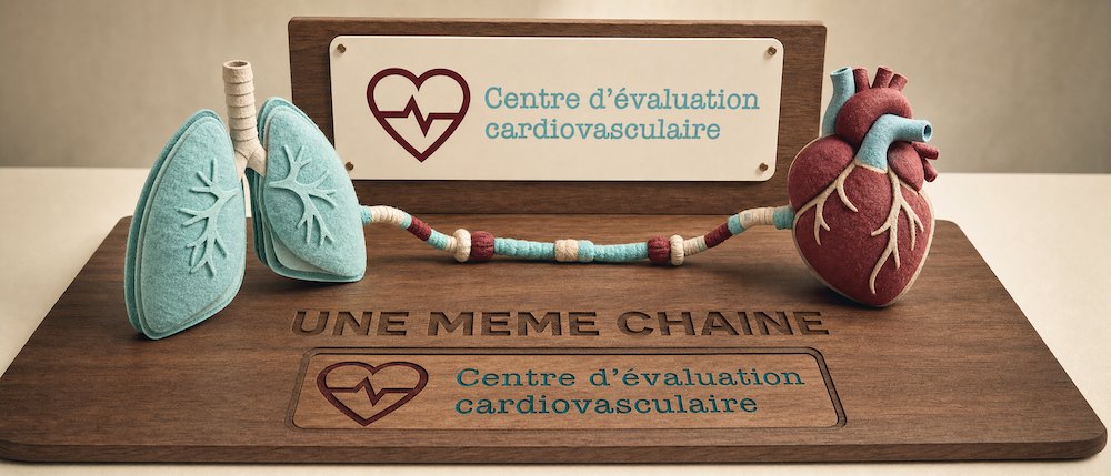 Essoufflement à l'effort, le cœur et les poumons travaillent sur une même chaîne